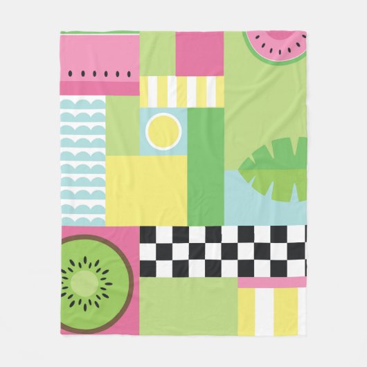 Couverture Polaire Fruits d'été (Devant)