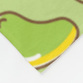 Couverture Polaire Fruits d'été frais motif vert (Coin)