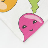 Couverture Polaire fruits et légumes animés (Coin)