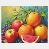 Couverture Polaire Fruits frais dans un parfait mélange de design (Devant (Horizontal))