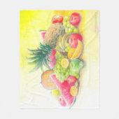 Couverture Polaire Fruits heureux (Devant)