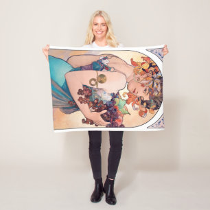 Couverture Polaire Fruits, Mucha