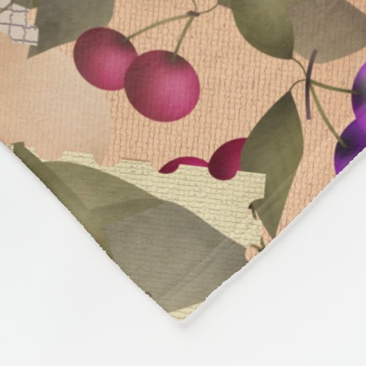 Couverture Polaire Fruits, patchwork (Coin)