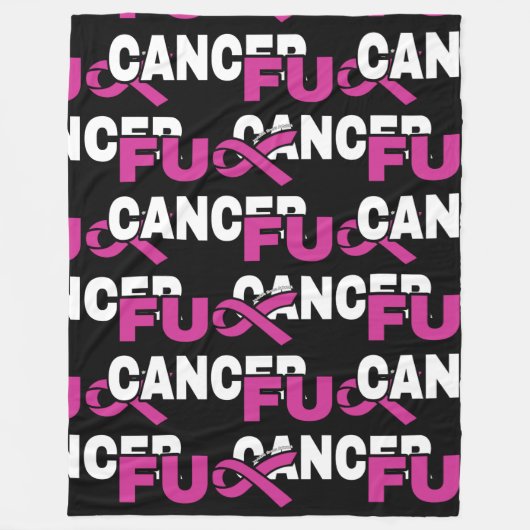 Couverture Polaire FU CANCER...Cancer du sein (Devant)