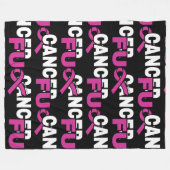 Couverture Polaire FU CANCER...Cancer du sein (Devant (Horizontal))