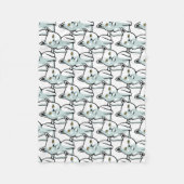 Couverture Polaire FU cat drôle de geste de la main (Devant)