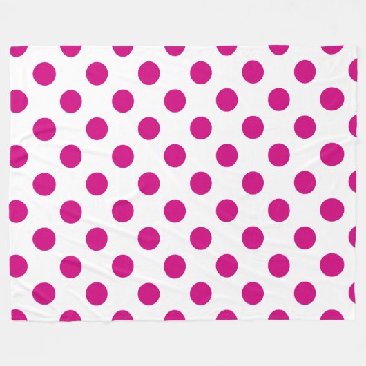Couverture Polaire Fuchsia polka (Devant (Horizontal))