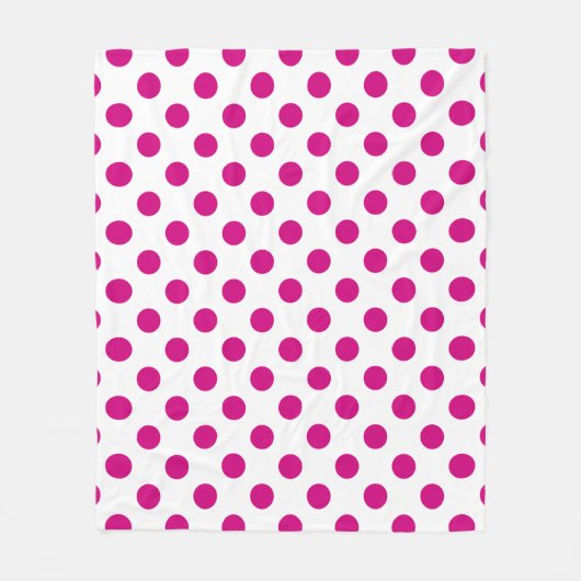 Couverture Polaire Fuchsia polka (Devant)