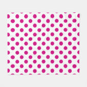 Couverture Polaire Fuchsia polka (Devant (Horizontal))