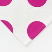 Couverture Polaire Fuchsia polka (Coin)