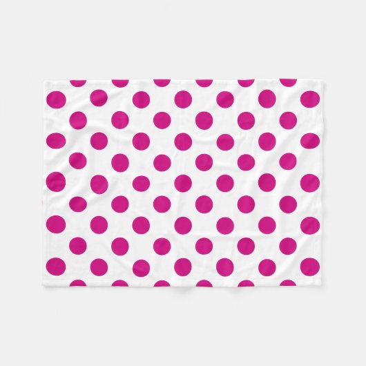 Couverture Polaire Fuchsia polka (Devant (Horizontal))