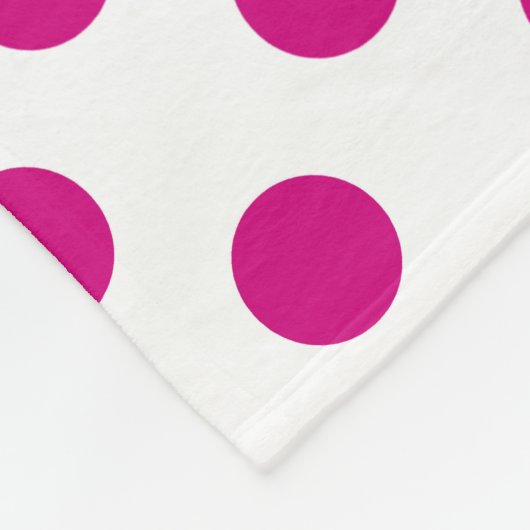 Couverture Polaire Fuchsia polka (Coin)