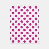 Couverture Polaire Fuchsia polka (Devant)