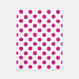 Couverture Polaire Fuchsia polka