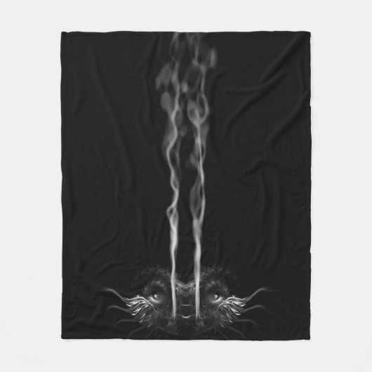 Couverture Polaire Fumée de dragon noir (Devant)