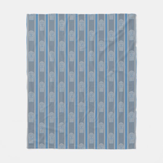 Couverture Polaire Fun and Fancy Blue Grey Popcorn (Devant)