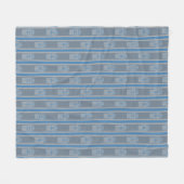 Couverture Polaire Fun and Fancy Blue Grey Popcorn (Devant (Horizontal))