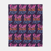Couverture Polaire Fun Beats Fast (Devant)