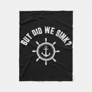 Couverture Polaire Fun Boat Shirt Retro Bateau Lover Don, Mais Avons-