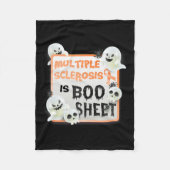 Couverture Polaire Fun Boo Halloween Ghost Ms Multiple Sclerose (Devant)