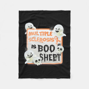 Couverture Polaire Fun Boo Halloween Ghost Ms Multiple Sclerose