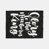 Couverture Polaire Fun Christmas Holiday Saying Religious Christian E (Devant (Horizontal))