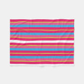 Couverture Polaire Fun Coloré Multi Stripes (Devant (Horizontal))