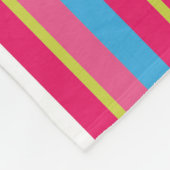 Couverture Polaire Fun Coloré Multi Stripes (Coin)