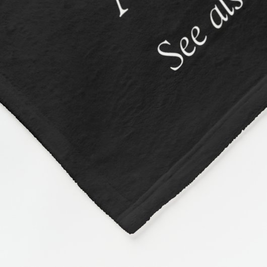 Couverture Polaire Fun Cool de définition Fun Black and White (Coin)