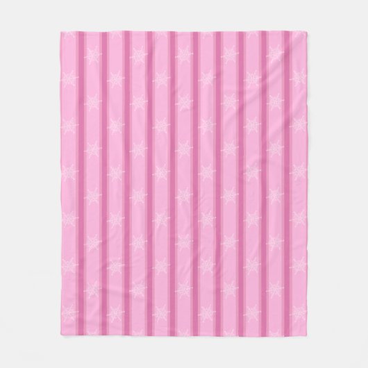 Couverture Polaire Fun et Fun de neige rose (Devant)