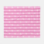 Couverture Polaire Fun et Fun de neige rose (Devant (Horizontal))