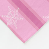 Couverture Polaire Fun et Fun de neige rose (Coin)