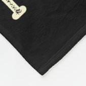 Couverture Polaire Fun Fact I Don't Care Funny Black Cat Saying Quote (Coin)