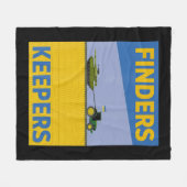 Couverture Polaire Fun Farmer Tractor Ukraine Drapeau Support Finders (Devant (Horizontal))