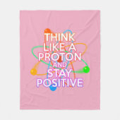 Couverture Polaire Fun Fun Girly Rose Inspirant Science Dit (Devant)