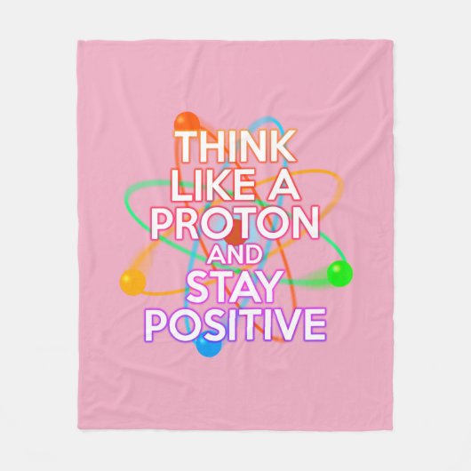 Couverture Polaire Fun Fun Girly Rose Inspirant Science Dit (Devant)