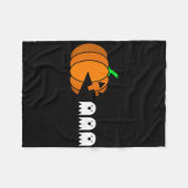 Couverture Polaire Fun Halloween Citrouille manger Ghost (Devant (Horizontal))