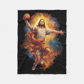 Couverture Polaire Fun Jesus Jouer Bysketbyll 1 (Devant)