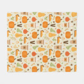 Couverture Polaire Fun Orange Fall Motif (Devant (Horizontal))