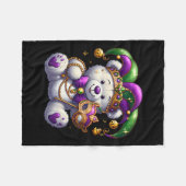 Couverture Polaire Fun Ours Masque Mardi Gras Parties Costume perles  (Devant (Horizontal))