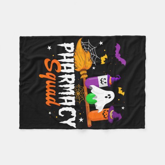 Couverture Polaire Fun Pills Pharmad Squad Pharmacist Technicien Hal (Devant (Horizontal))