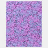 Couverture Polaire Fun Purple Flowers (Devant)