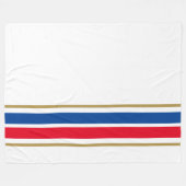 Couverture Polaire Fun Red Blue Bleu Barrière Barrière De Course Sur  (Devant (Horizontal))