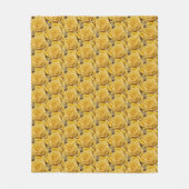 Couverture Polaire Fun Rose Jaune partout Motif (Devant)