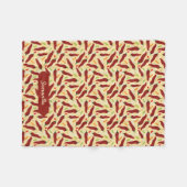Couverture Polaire Fun Rouge Chili Motif (Devant (Horizontal))