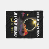 Couverture Polaire Fun Solare Eclipse 2024 Pour Le Avril 8 2024 Solar (Devant (Horizontal))
