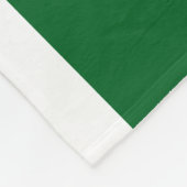 Couverture Polaire Fun Sporty Bold Green Athletic White Edge Stripes (Coin)