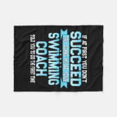 Couverture Polaire Fun Swimming Coach Meme - Funny Swimmer Saying  (Devant (Horizontal))