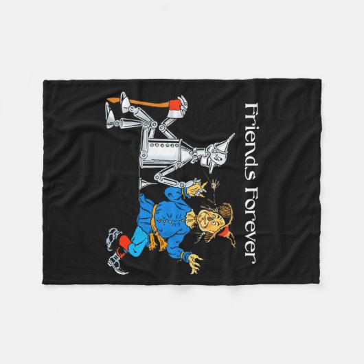 Couverture Polaire Fun Tee Shirt Friends Forever Wizard Of Oz Ecrow  (Devant (Horizontal))