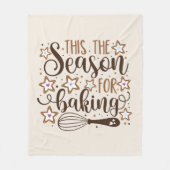 Couverture Polaire Fun 'Tis Season for Baking Design (Devant)